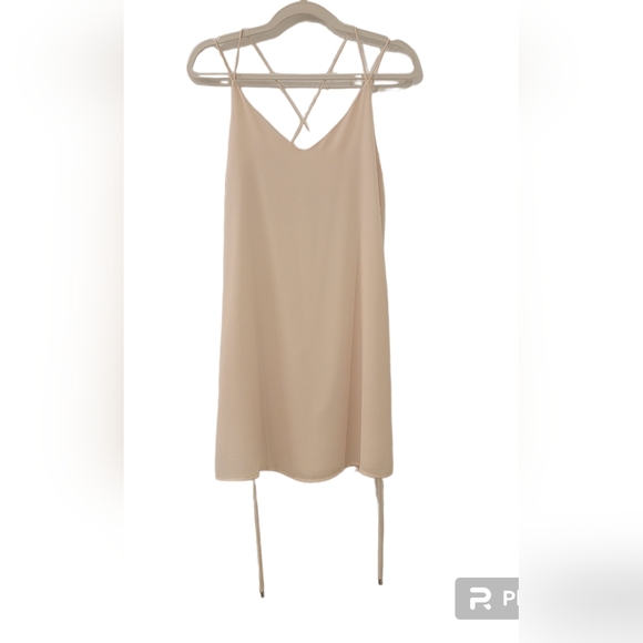 Naked Zebra Summer Vanilla Cream Slip Dress Women's Size Small - Picture 2 of 9